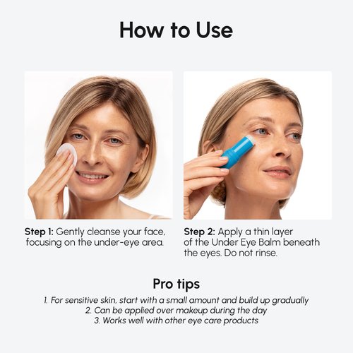 MAREE Under Eye Balm Stick Hydrating - 2 PACK Retinol Caffeine Under Eye Brightener Stick for Older Women - Collagen Under Eye Cream for Dark Circles & Wrinkles - Skin Care Treatment Moisturizer