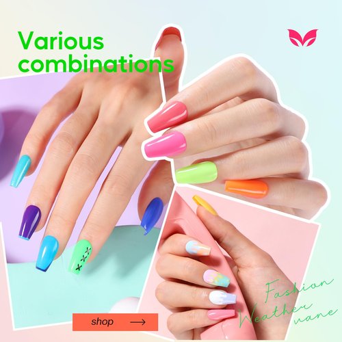 Morovan Nail Polish Set Fingernail: 48PC Air Quick Dry Nail Polish Kit with 2PC Base Top Coat Regular Nail Pack Finger Nail Bulk Gift for Women Girls