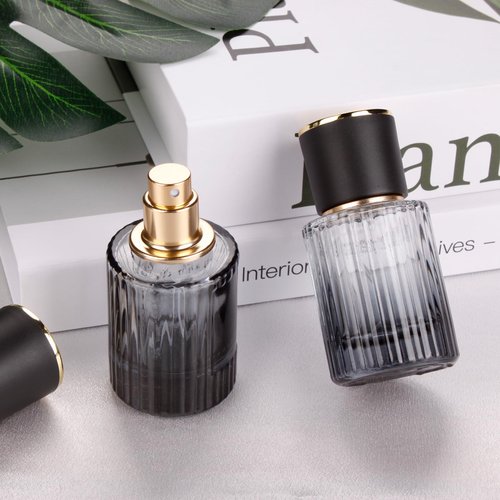 HXRYAGi Travel Vintage Perfume Bottle Empty, 2pcs 30ML High-quanlity Portable Perfume Atomizer with Funnel and Dropper, Fine Mist Leak-Proof Spray Atomizer Ideal for Perfume, Toner and Skin Care