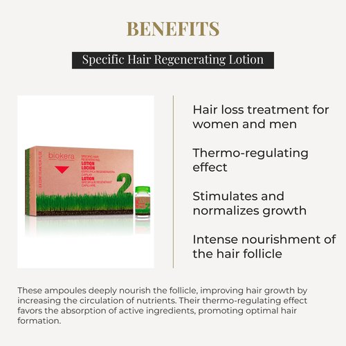 SALERM - Intensive Scalp Serum - Biokera Natura - 6 x 10 ml - Fortifying Hair Treatment for Women and Men - with Ginseng and Ginkgo Biloba - Strengthens Weakened Hair