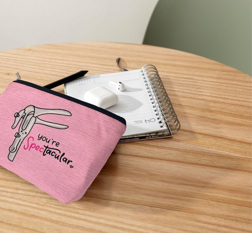 Ayxvt Obgyn Cosmetic Make up Bag - Obgyn Gifts Makeup Bag, Medical Office Decor, Obgyn Gifts for Doctors, Midwife Gifts Cosmetic Bag, Gifts Ideas for Doctors (Pink)