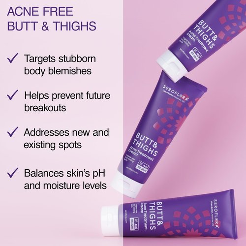 Butt Acne Cream & Razor Bump Serum – Helps Reduce the Look of Ingrown Hairs, Bumps & Redness – Post-Shave & Waxing Skin Comfort - Bundle