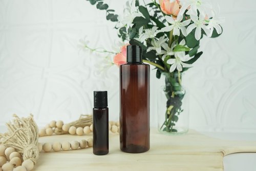 Nature Packaged Plastic Amber Bottles (Pack of 12) - 8oz Amber Plastic Bottle with Screw Caps; Used as Reusable Shampoo Bottle, Lotion Bottles, Bottles for Travel and Body Wash Container