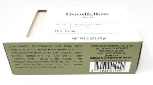 Men's Bar Soap - Moroccan Mint and Cedar - 6 oz/170 g (Pack of 2)