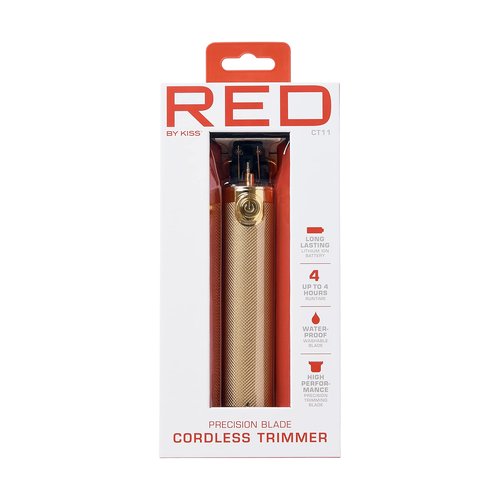 RED by Kiss Hair Trimmer for Men Precision Blade Cordless Trimmer Mens Grooming Kit