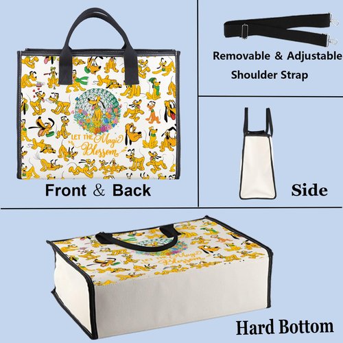 WZMPA Funny Dog Cosmetic Bag Dog Lover Gifts Let The Magic Bloom Makeup Zipper Pouch Bag Cartoon Movie Merchandise (Plu Bloom 2Full-TB)