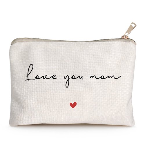 Gift for Mom, Send Love to Mom, Mom Birthday Gift, Mother's Day Gift, Present for Mothers, Cosmetic Bag to Mom, Makeup Bag Gift, Gift from Daughter Son