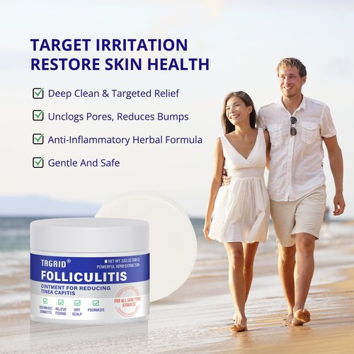 TAGRID Folliculitis Treatment Cream, Ingrown Hair Treatment, Soothing Scalp, Face & Body Cream - Hydrating & Refreshing - – Ultimate Duo