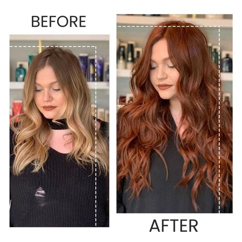 Belaved Clip in Hair Extensions Auburn Human Hair Clip in Extensions 16 Inch Remy Real Hair Extensions Straight Seamless Invisable 70g 5pcs #135