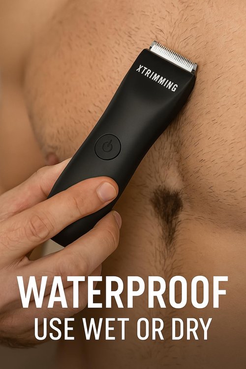 Body Hair Trimmer for Men – Waterproof Groin, Pubic & Ball Shaver – Electric Hygiene Grooming Kit – Cordless Men’s Body Groomer for Chest, Back, Armpits & Private Areas