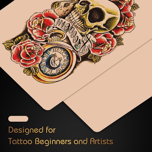 3MM Fake Skin Tattoo - Jconly 20Pcs Practice Skin Double Sides Thick Fake Skin Tattoo Skin, 8×6 in Fake Skin for Beginners and Experienced Tattoo Artists…