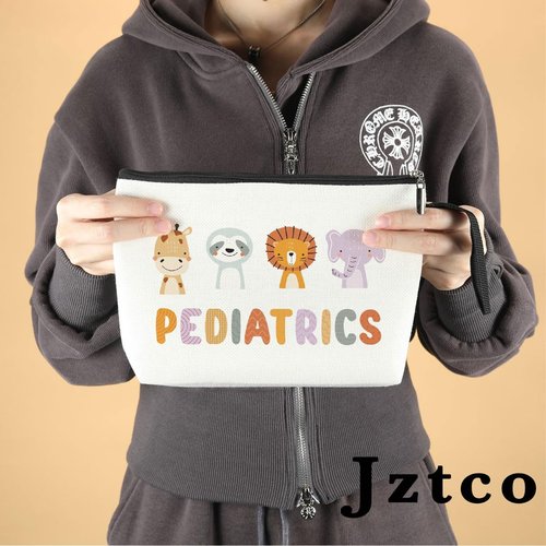 Nurse Gifts Pediatric Nursing Cosmetic Bag Nurse Appreciation Gifts Birthday Gifts for Pediatric Nurse Registered Nurse Women Toiletry Bag Nurses Day Graduation Gifts for Nurses Animal Makeup Bag