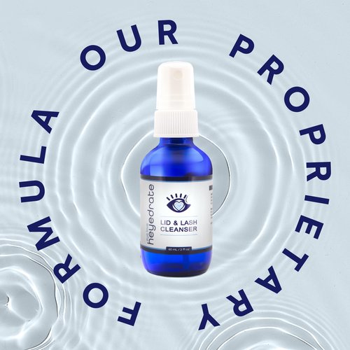 Lid and Lash Cleanser – 2oz Glass Bottle – Pure Hypochlorous Acid Spray for Soothing Dry Eye Irritation – Daily Eyelid & Lash Cleanser