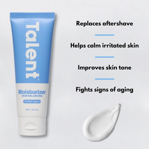 Talent Men's Skin Balancing Moisturizer – Korean Skincare, EWG Verified, Fragrance-Free, Lightweight 2% Niacinamide Face Lotion, 2.5 fl oz