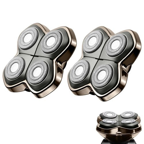 Replacement Blade Shaver PRO 2 Head for Electric Shaver Compatible with Skull Pitbull, Butterfly Kiss PRO & Palm Shavers (2Pack)