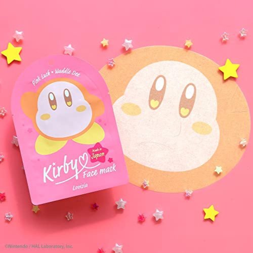 Lovisia Kirby 5EA Daily Facial Masks for Women, Hyaluronic Acid Face Mask Sheets for Face Mask Skin Care with Shea Butter, Collagen & Ginseng Root Extract for Vitamin C Mask for Hydrating Face Masks