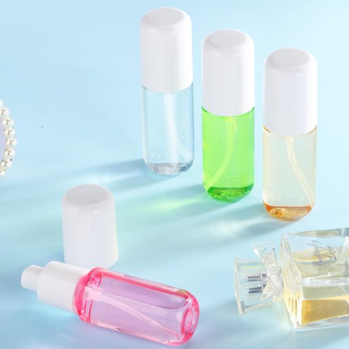 KREMORV Travel Spray Bottles 1.35oz/40ml Fine Mist Empty Spray Bottles Mini Refillable Plastic Travel Bottle Set for Traveling and Outgoing