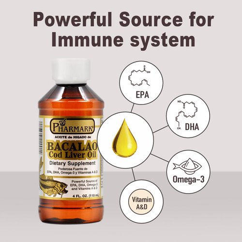 Aceite De Higado De Bacalao 8 Oz. Cod Liver Oil 2-Pack