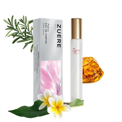 Zuere Floral Perfumes for Women, Luxury Eau de Parfum Infused with Pheromones, Enhanced Sweet Floral Scent, 0.35 oz Travel-Friendly, JG_C2_37