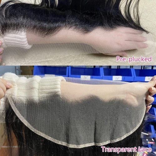 Cheap 13x4 HD Lace Frontal Closure Ear to Ear Straight Transparent Lace Frontal Human Hair Closures Pre Plucked With Baby Hair 100% Unprocessed Brazilian Virgin Human Hair Closure For Black Women