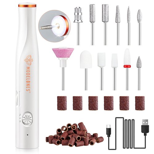 modelones Pink Mini UV Light with Cordless Nail Drill for Nails, UV Nail Lamp, Nail Light with 2 Timers for Fast Nail Extension, LED Nail Lamp, Portable USB Nail Dryer for Travel