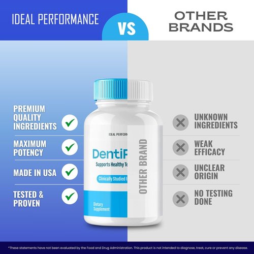 Dentipure Capsules for Healthy Teeth and Gums, Dentipure Supplement Pills Advanced Oral Probiotics - All Natural Blend to Support Fresh Breath, Denti Pure Oral Health, Denti pure Reviews (60 Capsules)