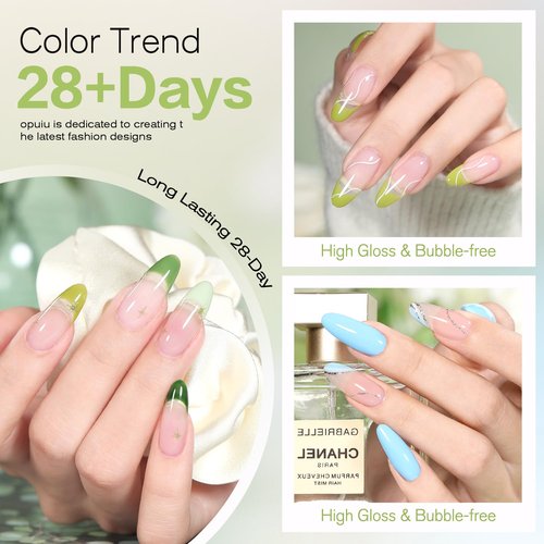 Beautpal 40 PCS Gel Nail Polish Set All Seasons Collection 36 Colors Gel Polish 7ml Popular Nude Pink Pastel Nail Polish Starter Kit for Nail Art DIY at Home