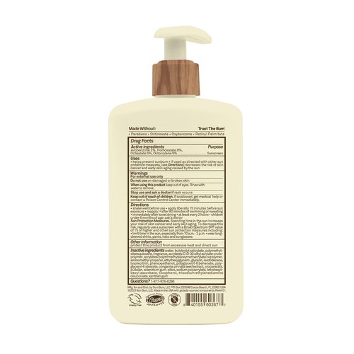 Sun Bum Daily SPF 50 Sunscreen Body Lotion - Broad Spectrum Moisturizing Sunscreen with Vitamin E - Vegan and Hawaii 104 Act Compliant (Without Octinoxate & Oxybenzone) - Dermatologist Tested - 8 oz