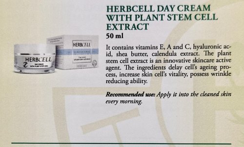 HERBCELL Anti-Aging Day Cream with Plant Stem Cells & Collagen - Moisturizing Face Cream for Wrinkle Repair, Firming, and Hydration - 1.7 oz