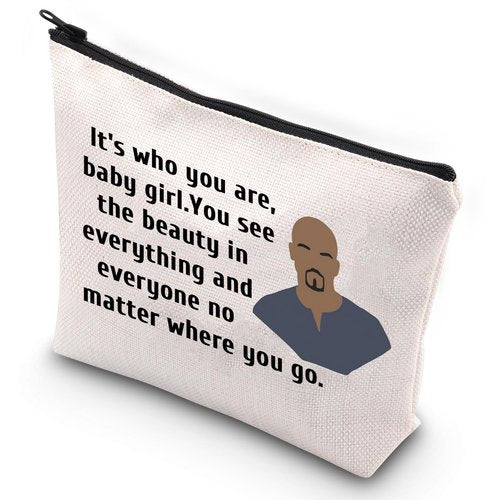 G2TUP Crime Movie Morgan Makeup Bag Aaron Hotchner Fans Gift It's Who You Are Travel Bag Crime Movies Merch (It's Who You Are)