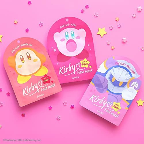 Lovisia Kirby 5EA Daily Facial Masks for Women, Hyaluronic Acid Face Mask Sheets for Face Mask Skin Care with Shea Butter, Collagen & Ginseng Root Extract for Vitamin C Mask for Hydrating Face Masks