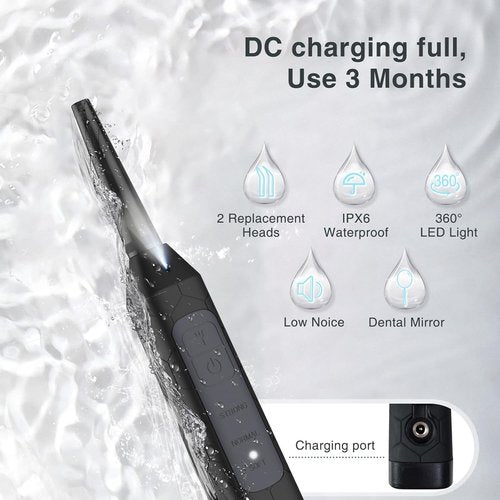 Electronic Tonsil Stone Remover Vacuum, 5X Magnifying Mirror, 3 Modes, LED Light Mouthwash, Bad Breath Water Flosser