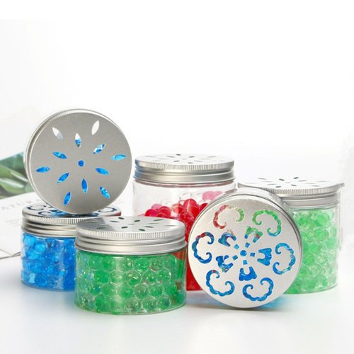 Nwsrayu 12 pcs 3 Styles Air Freshener Solid Perfume Aroma Diffuser Empty Storage Containers with Hollow Lids 80ml 2.7 OZ Screw Lid Round Jars Sample for Aromatherapy (12)