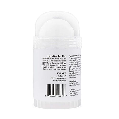 nakd. Thai Crystal Deodorant Stone – 2 Salt Crystal Deodorant Sticks, 4.25 oz. Regular + 2.5 oz. Travel Size – All Natural Unscented and Aluminum Free for Women & Men