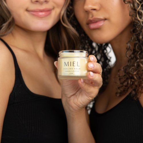 Miel Healing Balm - Moisturizing Tattoo Balm for Tattoo Aftercare, Waxing & Body Hair Removal, Facial, Brow Lamination, Permanent Cosmetics - Soothes Irritation & Redness, Helps Brighten Inks (2 oz)