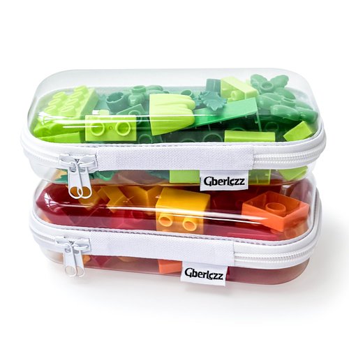 Gberlczz Clear Hard Zipper Case for Storage, Durable Clear Zipper Pouches, Hard Plastic Zippered Pencil Pouch for Snacks Toy Travel Organizer