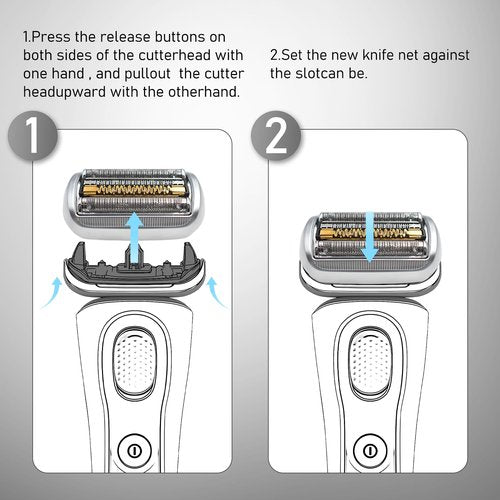 S9 94M Shaver Head for Braun Series 9 & Series 9 Pro, Replacement Foil & Cutter Blade for Braun Electric Razor 9290cc, 9291cc, 9370cc, 9376cc, 9293s, 9260s, 9295cc, 9385cc ect and More
