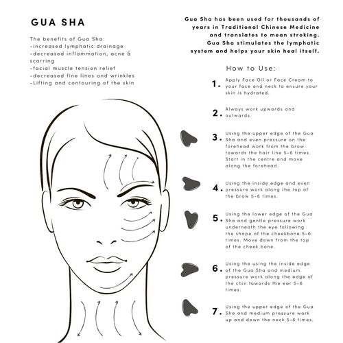 Yssarea Obsidian Roller and Gua Sha - Face Roller | 100% Natural Obsidian Stone Set | Dual Sided Face Massager | Reduces Signs of Aging