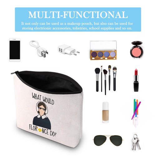 GJTIM Nurse Gift Nursing Graduation Toiletry Pouch What Would Do Makeup Bag Nurse Fans Gift (What Would Do)