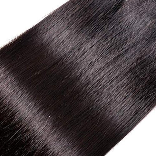 Black Bundles Human Hair Straight Human Hair Bundles Brazilian Virgin Mixed Length 14 16 18 Inch GveoXvo Color 1B Bundle Hair Weave