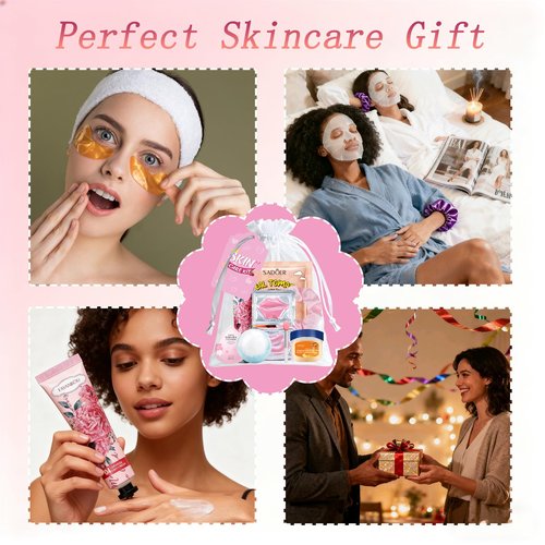 144 PCS Spa Party Supplies for Women,Spa Day Favors Essentials Include Face Masks Skincare, Lip Balm, Under Eye Patches, Foot Bath Bomb,Sleepover Party Supplies Birthday Kit for Women Gift Set