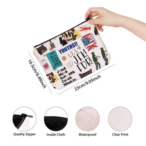 TV Show Inspired Gift TV Series Cosmetic Bag Moonwalking Tv Sitcom Gift For Women BFF (new tv girl)