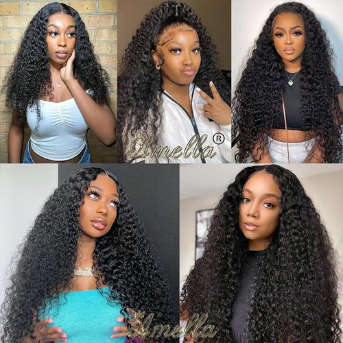 Color #1B Human Hair Bundles Natural Black Curly Wave Single Bundle Human Hair 26 Inch Double Weft Grade 12A Unprocessed Virgin Remy Hair Extension