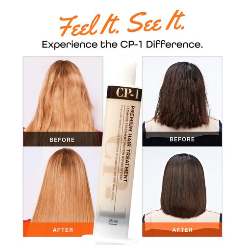 CP-1 Professional Hair Mask Keratin Treatment for Dry Damaged Hair, 25ml, Pack of 4, Package May Vary