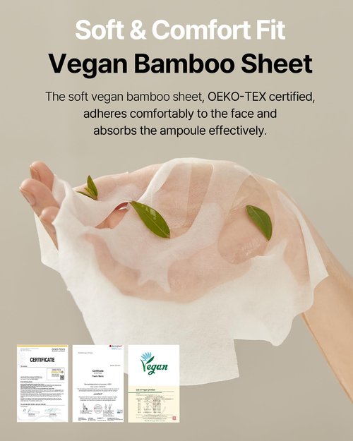 theralogic Hyalcica Total Moisture 10D Mask - Vegan Korean Moisturizing Face Mask Sheet with 10 Hyaluronic Acid and Cica - Non Sticky Refreshing - Derma Tested, 10 Sheets