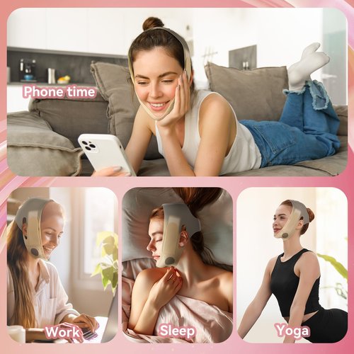 Chin Strap for Sleeping,Adjustable Chin Strap,Jaw Strap,Jawline Shaper,V Line Lifting Mask