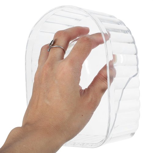 FOMIYES 2pcs Transparent Nail Soaking Bowls, Acrylic Gel Polish Remover Bowls, Manicure Hand Soak for Home Nail Care, Ergonomic Design for Gel off and Hand Washing