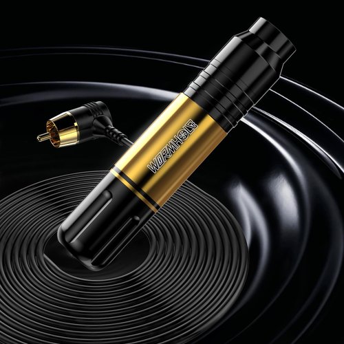 Wormhole Tattoo Gun Kit Tattoo Kit 1050mAh Tattoo Battery Pack Complete Rotary Tattoo Practice Machine Kit 20 Tattoo Cartridge Needles Wireless Power Supply WTK248