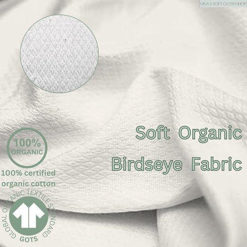 Gina's Soft Cloth Shop 2 Ply Organic Flannel Washable Baby Wipes 8 x 8 Inches Set of 10 Rainbow Assortment- Proudly Made in The USA!