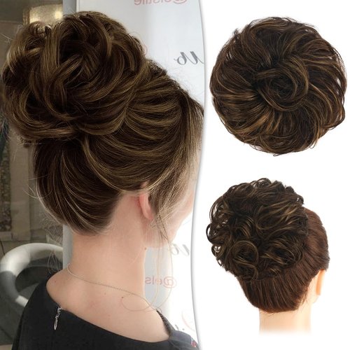 RUWISS Messy Bun Hair Piece for Women 100% Real Human Hair 30g + 26g